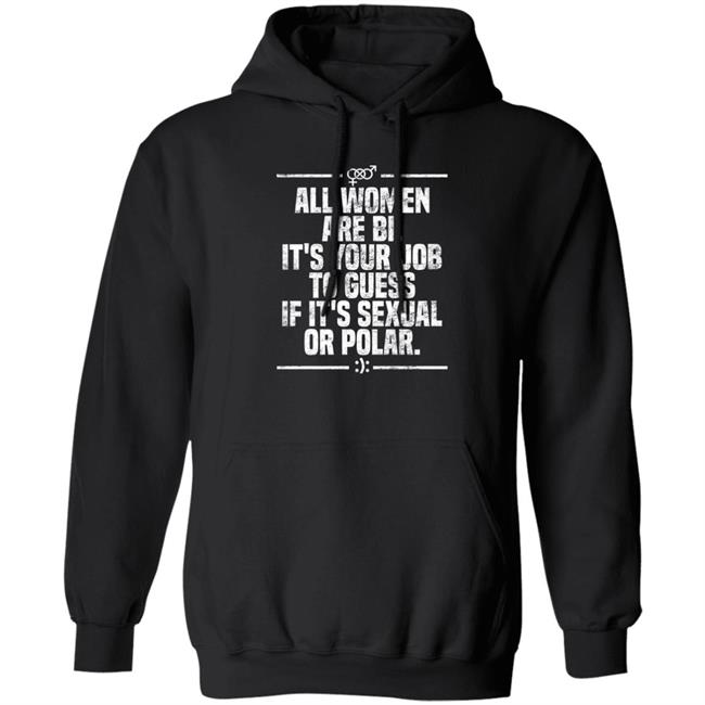Max Von Side-Eye All Women Are Bi It's Your Job To Guess If It's Sexual Or Polar Shirt