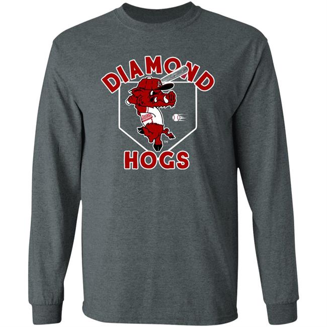 Home Field Apparel Diamond Hogs Shirt Arkansas Diamond Hogs Vintage Tee Shirt