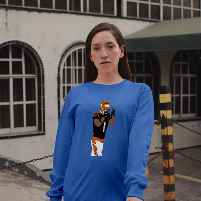 Cincinnati Kid Merch Katelyn Ja'marr Chase Middle Finger Shirt