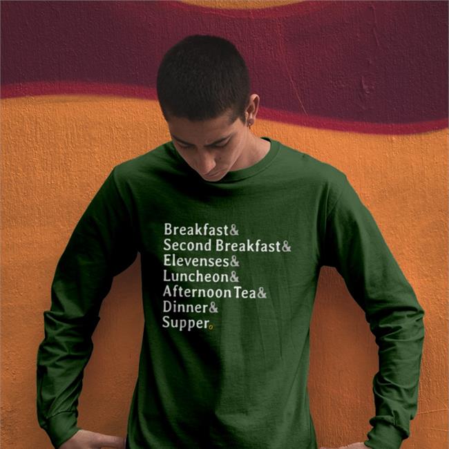 Nursekelsey Black Nursekelsey Breakfast Second Breakfast Elevenses Luncheon Afternoon Tea Dinner Supper Shirt