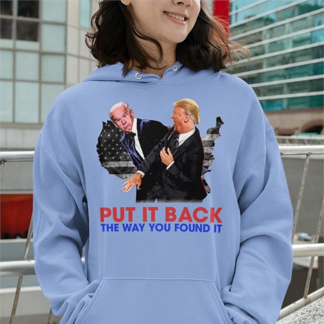 White Biden Trump Put It Back The Way You Found It Shirt Zack Morris