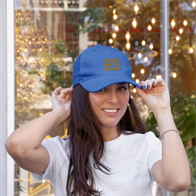 I Cheer For The Punter Embroidered Hat