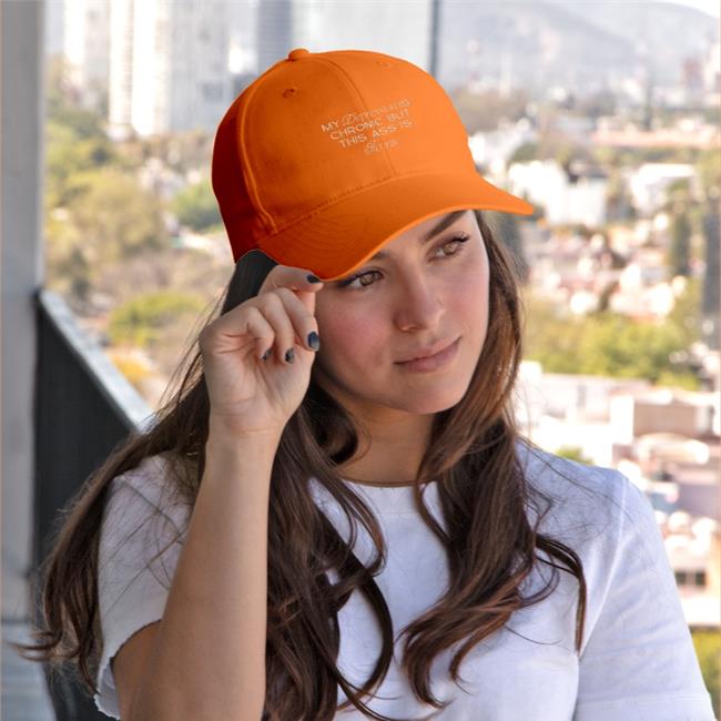My Depression Is Chronic But This Is Iconic Embroidered Hat