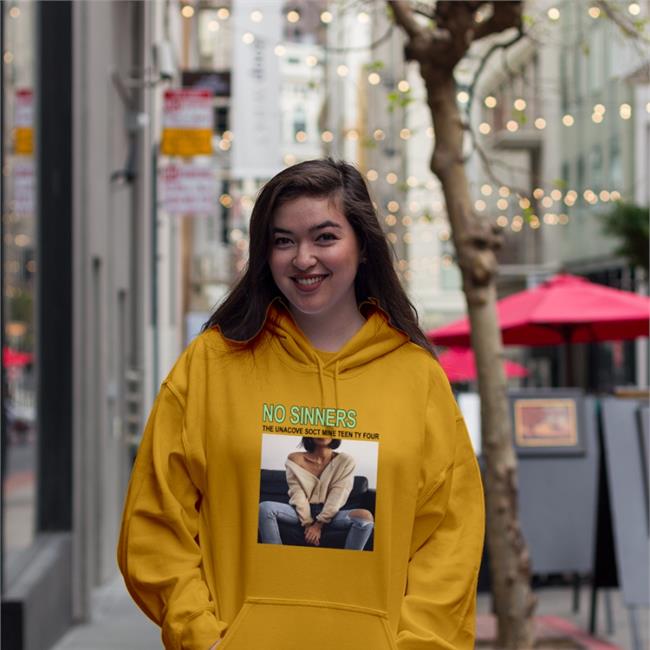 Translatedtees Yellow No Sinners The Unacove Soct Mine Teen Ty Four T Shirt
