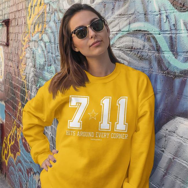 7 11 Hit Around Every Corner Sweatshirt Twisted Gorilla Store 7 Eleven Hit Around Every Corner Long Sleeve Tee Shirt