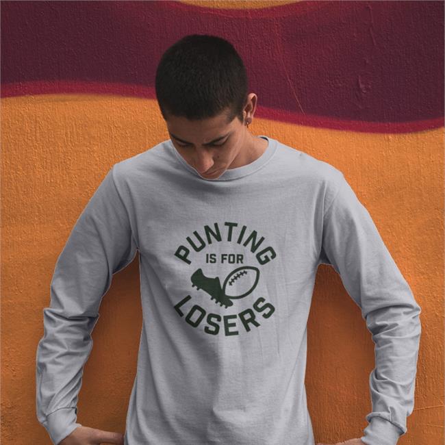Del Reid Grey Punting Is For Losers T Shirt