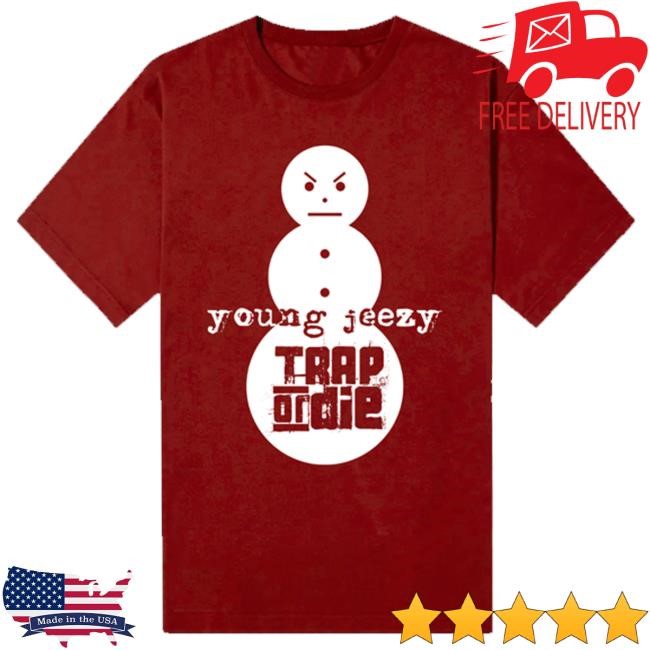 Jeezyshop Merch Trap Or Die Tee Red Crewneck Sweatshirt