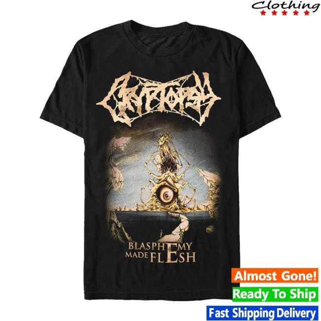 Impericon Merch Store Cryptopsy Blasphemy Made Flesh T-Shirt, Hoodie, Tank Top, Sweater And Long Sleeve T-Shirt