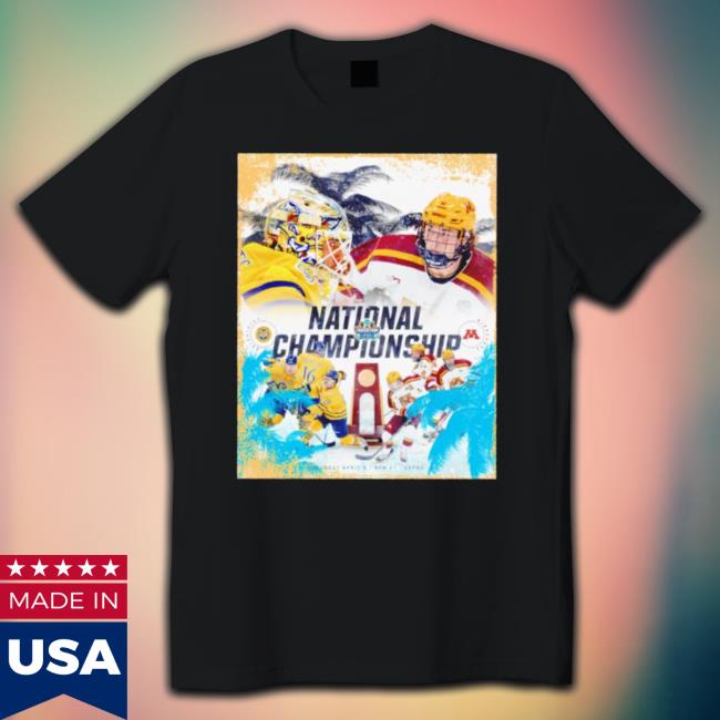 Minnesota Golden Gophers Vs Quinnipiac Bobcats 2023 Ncaa Men’S Ice Hockey National Championship Shirt