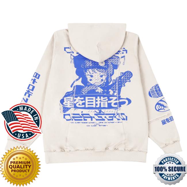 Official The Boys Merch Store Dystopian Future Attractive Hoodie Off-White/Blue TheBoys Shop