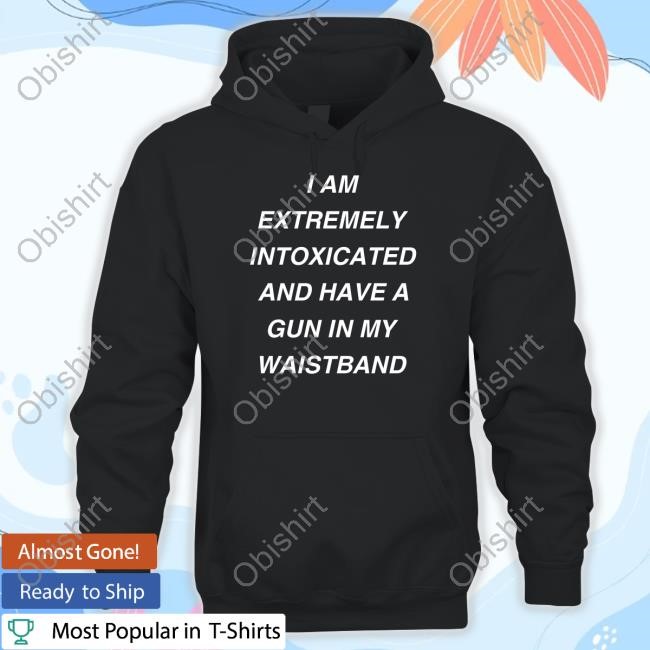 Pueodefensegroup I Am Extremely Intoxicated And Have A Gun In My Waistband Shirt Hoodie Sweatshirt