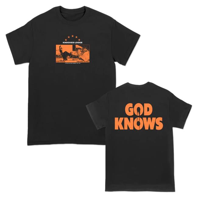 Official Knocked Loose Merch Store Knocked Loose Belong To Hell Attractive Shirt In Orange