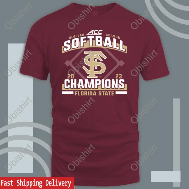 Seminoles Store Blue 84 Garnet Florida State Seminoles 2023 Acc Softball Regular Season Champions Sweatshirt