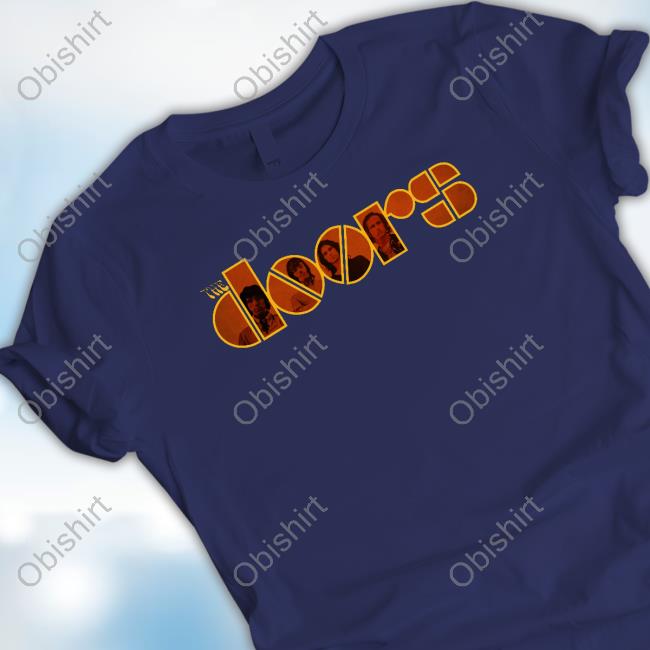 The Doors Navy Logo Tee Shirt