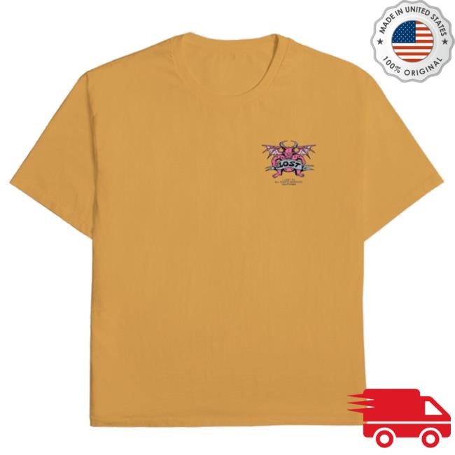 Official Lost Enterprises Merch Fiend Boxy Tee Faded Orange Shirts