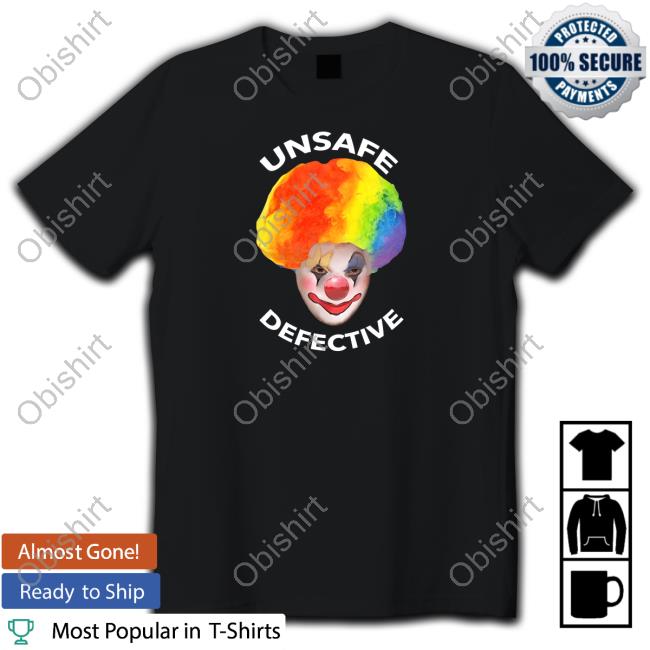 Docandmonkey Merch Beware The Clown Unsafe Defective Tee Shirt