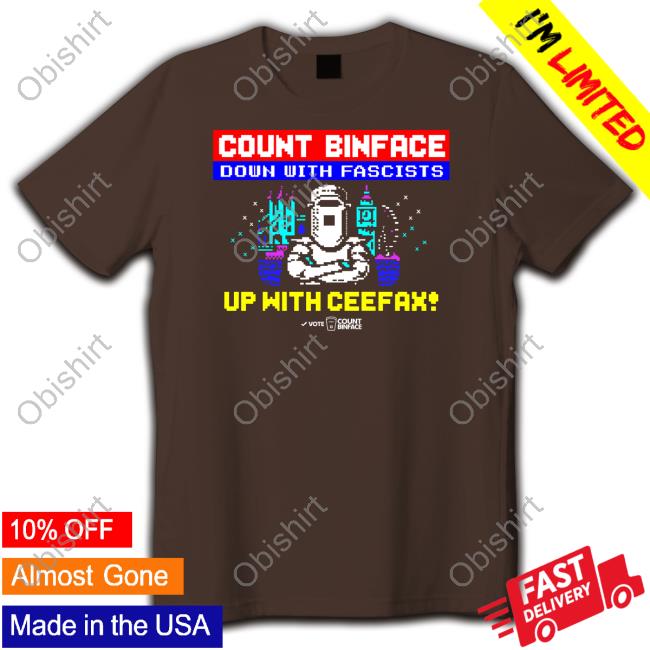Count Binface Down With Fascists Up With Ceefax Hooded Sweatshirt