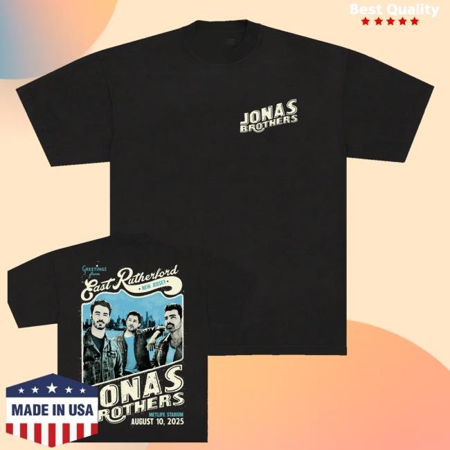 Jonas Brothers Merch Shop Store Greetings From Your Hometown Tee Shirt
