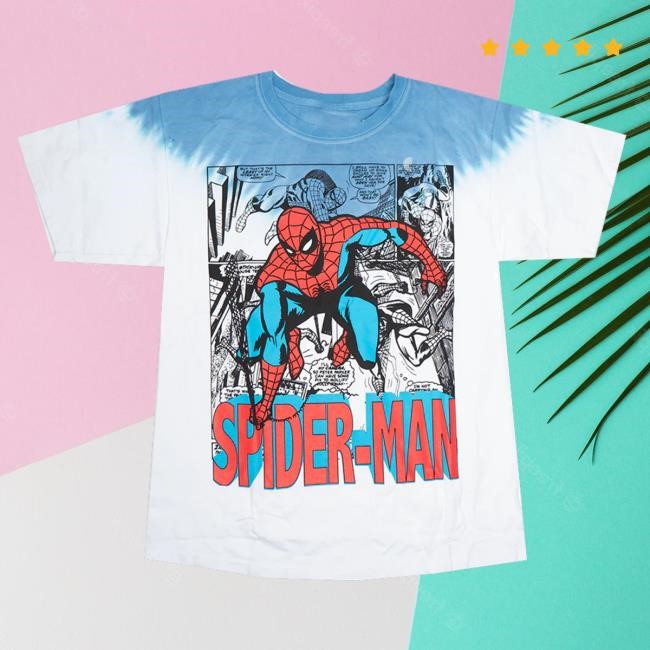 Official Steal Deal Merch Spiderman Tie Dye Sweater