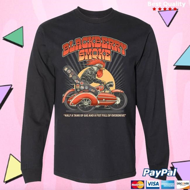 Trending Blackberry Smoke Merch Store World Travelin' Long Sleeve Crewneck Sweatshirt