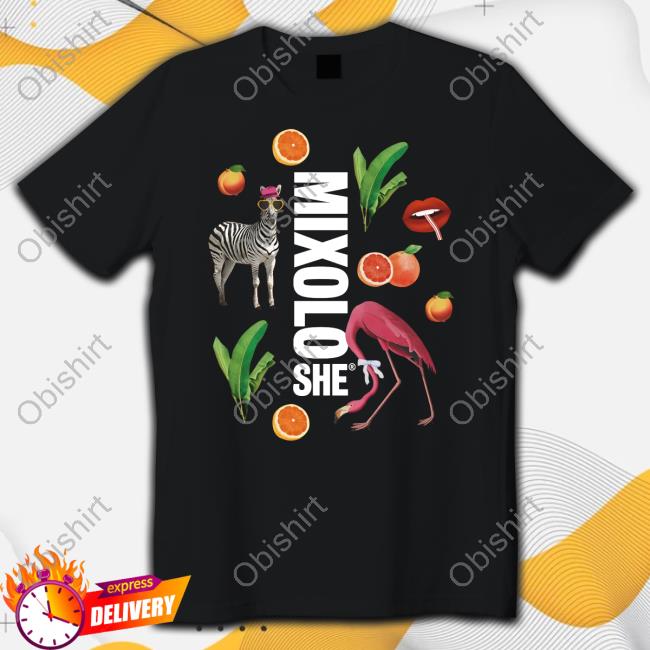 Mixoloshe Zebra Flamingo Lips Tee