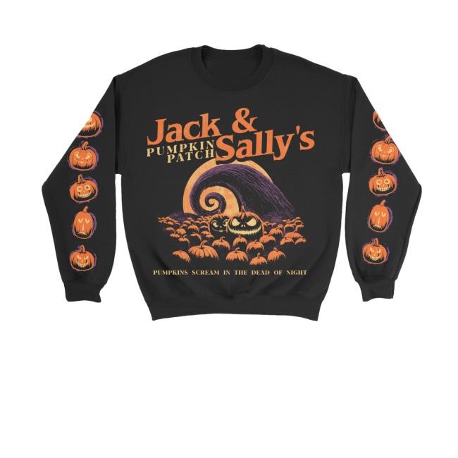 Lostbrostradingco Merch Jack And Sally's Pumpkin Patch Shirt