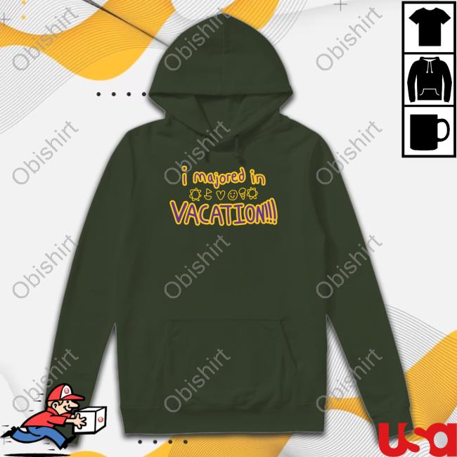 Wes10 Shop Weston Koury I Majored In Vacation Crewneck Sweatshirt
