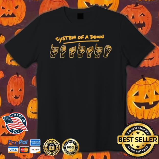 System Of A Down Merch System Hand Shirt System Of A Down Merch System Hand shirt