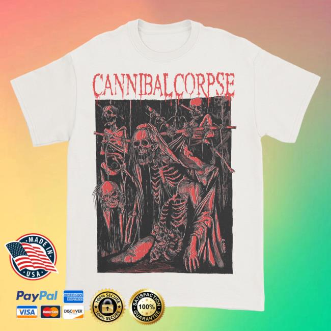 Official Cannibal Corpse Merch Store Bound Remains Popover Shirt Natural CannibalCorpse