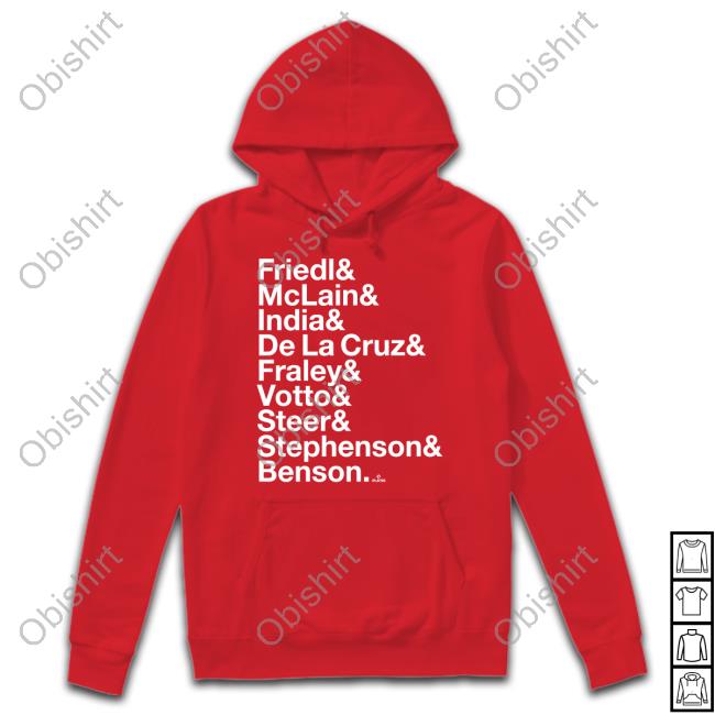 Cincyshirts Friedl Mclain India De La Cruz Fraley Votto Steer Stephenson Benson Shirt