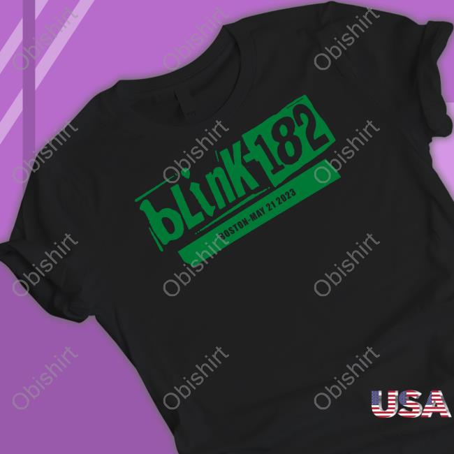 Blink182 Merch Boston May 21 2023 Tee Shirt