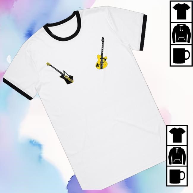 Official Nova Twins Merch Shop Store Custom Guitars White Ringer Tee Shirt