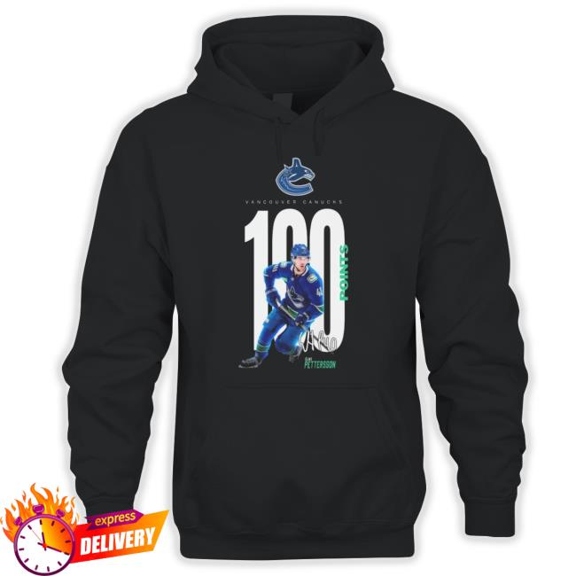 Vancouver Canucks 100 Points Elias Pettersson Signature Shirt