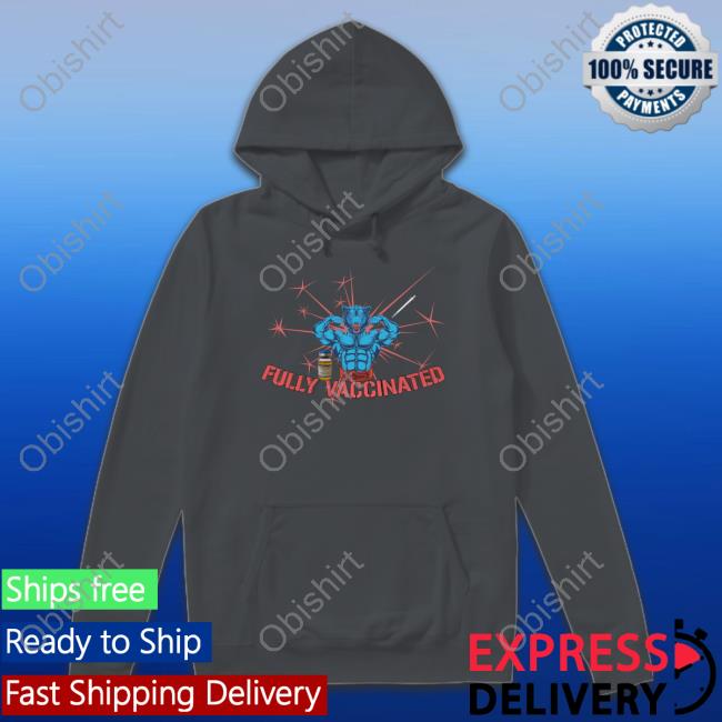 Unprofessionalapparel Merch Fully Vaccinated Text Sweatshirt