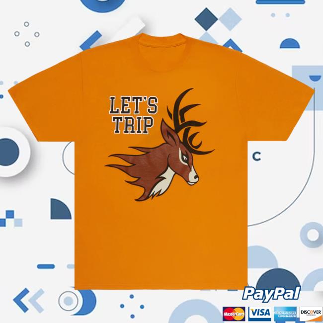 Official Sturniolo Triplets Merch Let's Trip Deer Christopher 3 Long Sleeve Shirts Team Orange Sturniolo Triplets Clothing Shop Sturnioloclothing