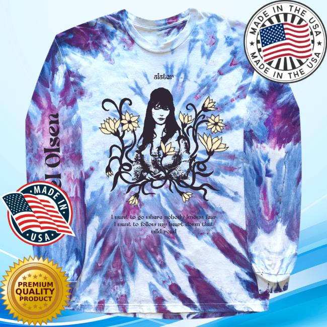 Official Hello Merch Angel Olsen Sister 2023 Tie Dye Long Sleeve Shirt 2023 AngelOlsen HelloMerch