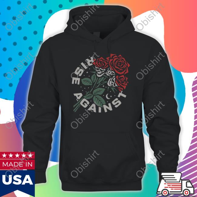 Rise Against Skull Bouquet Hoodie Sweatshirt