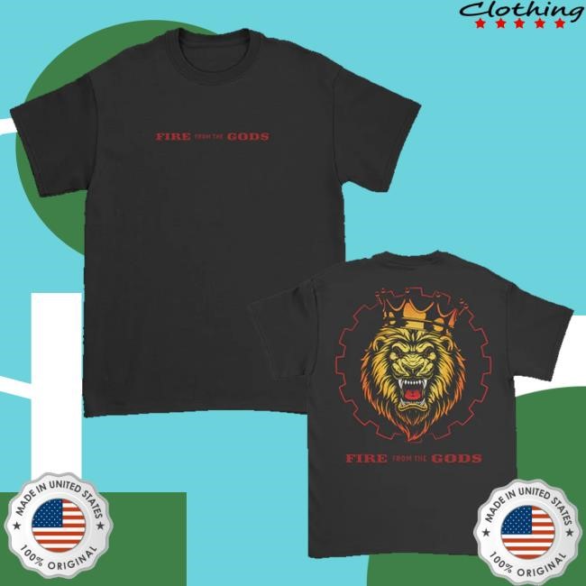 Official Fire From The Gods Merch Lion Tee (Black) Long Sleeve Shirt
