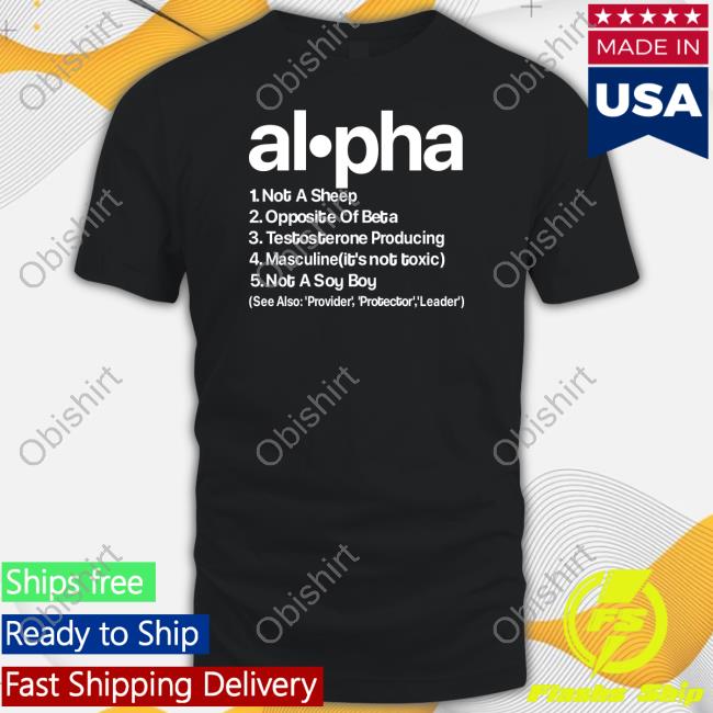 Official Alpha Male Definition Nob A Sheep Opposite Of Beba Hoodie