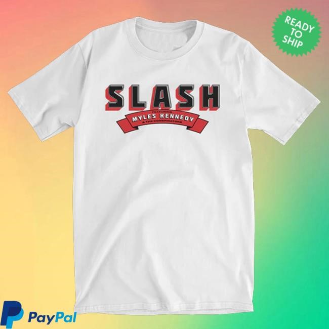 Official Slash Merch Store Slash Album Logo White T-Shirt