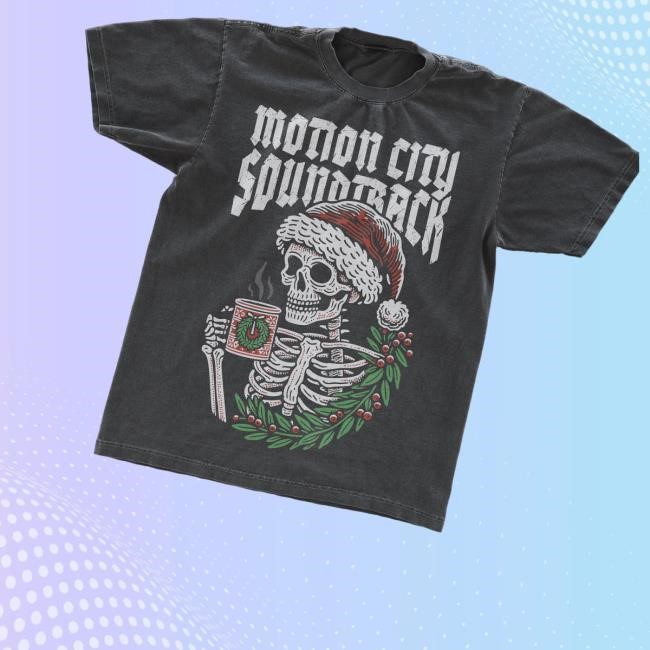 Motion City Sound Track Merch Shop Official Skeleton Xmas Classic Shirt