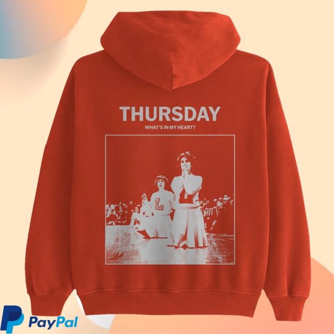Thursday Merch T.I.O.A.F.L / W.B. Hooded Sweatshirt Taking Inventory Of A Frozen Lake White Bikes Thursday What's In My Heart