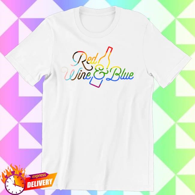 Red Wine And Blue Merch Red Wine And Blue Pride Logo Tee Shirt