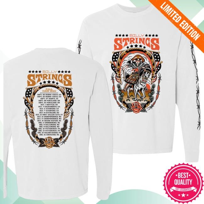 Trending Billy Strings Store Merch #3 Back Tattoo Long Sleeve Hoodie