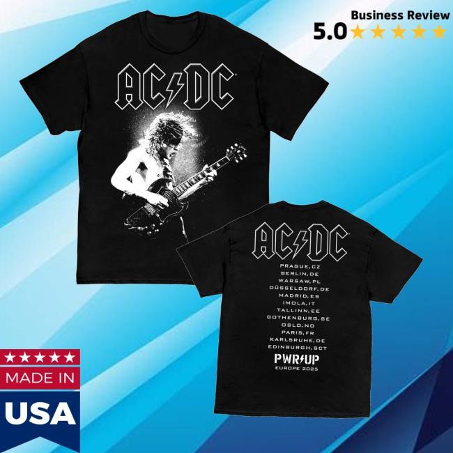 Acdc Merch Store Shop Angus Electric Pwr Up Tour Hoodie Sweatshirt