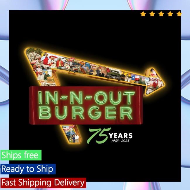 In-N-Out Burger Company Store 2024 75Th Anniversary Black Sweaters