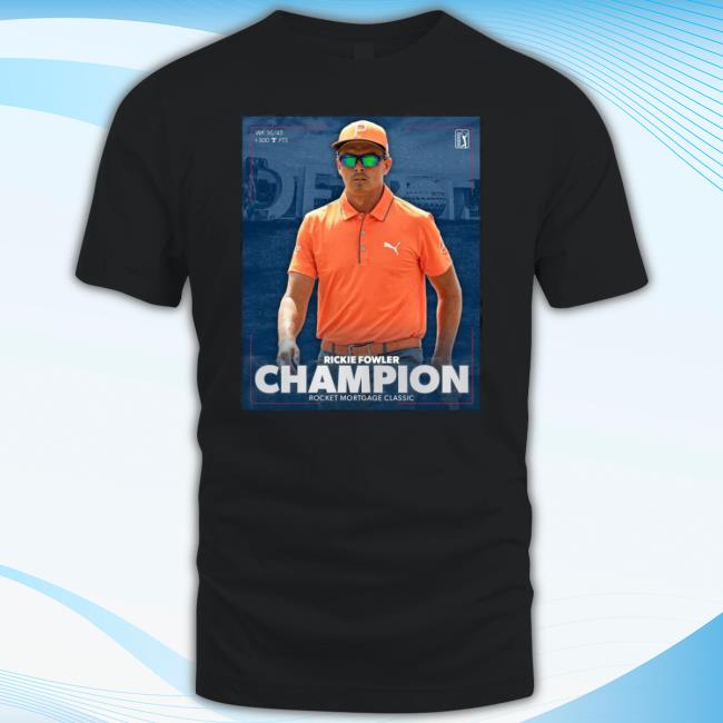 Rickie Fowler Champion Rocket Mortgage Classic 2023 Shirt