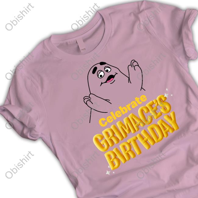 Official Happy Birthday Grimace Shirt Mcdonald's Happy Birthday Grimace Sweatshirt
