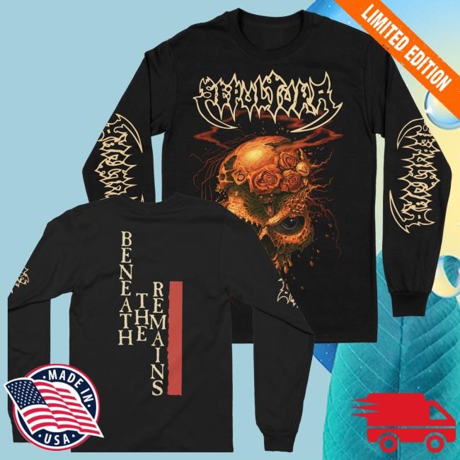 Official Sepultura Merch Beneath The Remains Longsleeves Long Sleeve Shirt