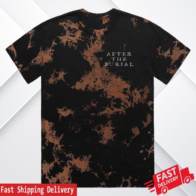 Official After The Burial Merch Vortexagram Gobi Bleach Wash Tie Dye Sweater